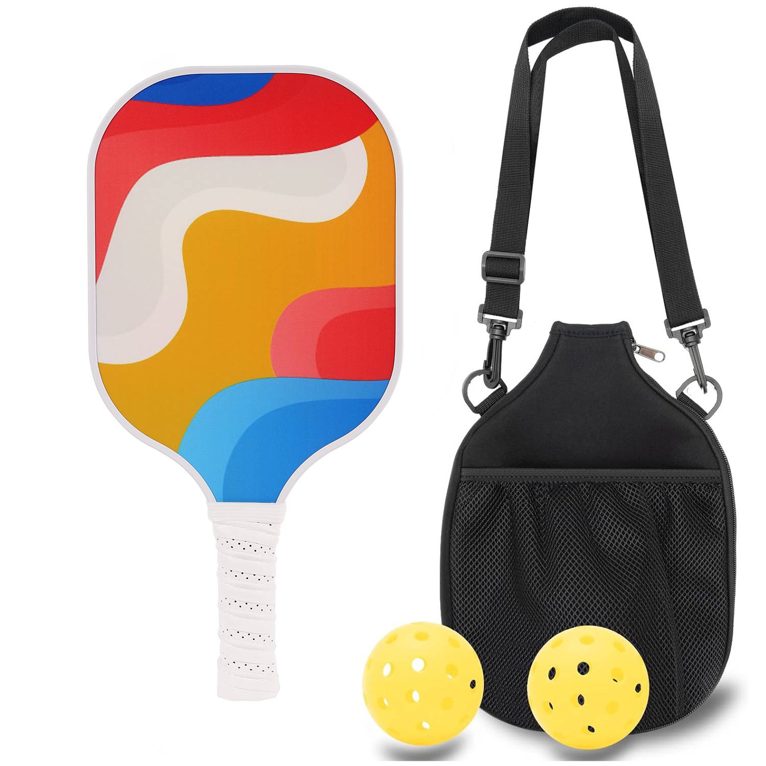 Carbon fiber single [Rainbow strip]+2 outdoor balls